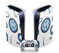 Head Case Designs Licenza Ufficiale Inter Milan Away 2021/22 Kit Crest Vinile Frontalino Sticker Gaming Pelle Adesivo Compatibile con Sony Playstation 5 PS5 Digital Console And DualSense Controller