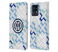 Head Case Designs Licenza Ufficiale Inter Milan Away Kit per Stemma 2025/26 Custodia Portafoglio in Pelle Compatibile con Moto Edge 40 PRO/Plus 2023