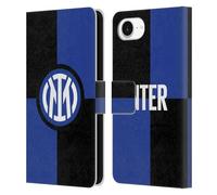 Head Case Designs Licenza Ufficiale Inter Milan Bandiera Distintivo Custodia Portafoglio in Pelle Compatibile con Apple iPhone 16e