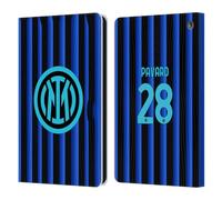 Head Case Designs Licenza Ufficiale Inter Milan Benjamin Pavard 2025/26 Giocatori Home Kit Custodia Portafoglio in Pelle Compatibile con Fire HD 8/Fire HD 8 Plus 2020
