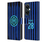 Head Case Designs Licenza Ufficiale Inter Milan Benjamin Pavard 2025/26 Giocatori Home Kit Custodia Portafoglio in Pelle Compatibile con OnePlus Nord N30