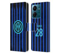Head Case Designs Licenza Ufficiale Inter Milan Benjamin Pavard 2025/26 Giocatori Home Kit Custodia Portafoglio in Pelle Compatibile con Xiaomi Redmi 13C 4G