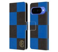 Head Case Designs Licenza Ufficiale Inter Milan Black Blue Pattern Grafici Custodia Portafoglio in Pelle Compatibile con Google Pixel 10