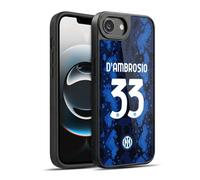 Head Case Designs Licenza Ufficiale Inter Milan Danilo D'Ambrosio 2021/22 Giocatori Home Kit Cover in Gel Rinforzata [Protezione di Grado Militare] Compatibile con Apple iPhone 16e / iPhone 17e