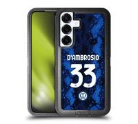 Head Case Designs Licenza Ufficiale Inter Milan Danilo D'Ambrosio 2021/22 Giocatori Home Kit Custodia Antiurto Ultra Blindata Compatibile con Samsung Galaxy S25+