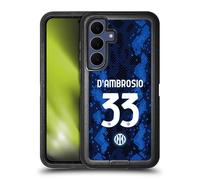 Head Case Designs Licenza Ufficiale Inter Milan Danilo D'Ambrosio 2021/22 Giocatori Home Kit Custodia Antiurto Ultra Blindata Compatibile con Samsung Galaxy S25 Fe