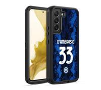 Head Case Designs Licenza Ufficiale Inter Milan Danilo D'Ambrosio 2021/22 Giocatori Home Kit Custodia Antiurto Ultra Blindata Compatibile con Samsung Galaxy S22 5G