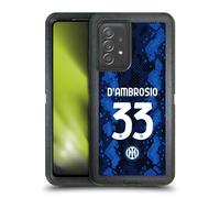 Head Case Designs Licenza Ufficiale Inter Milan Danilo D'Ambrosio 2021/22 Giocatori Home Kit Custodia Antiurto Ultra Blindata Compatibile con Galaxy A52 / A52s / 5G (2021)