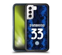 Head Case Designs Licenza Ufficiale Inter Milan Danilo D'Ambrosio 2021/22 Giocatori Home Kit Custodia Antiurto Ultra Blindata Compatibile con Samsung Galaxy S21 5G
