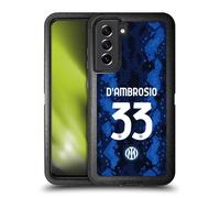 Head Case Designs Licenza Ufficiale Inter Milan Danilo D'Ambrosio 2021/22 Giocatori Home Kit Custodia Antiurto Ultra Blindata Compatibile con Samsung Galaxy S21 Fe 5G