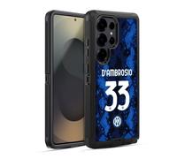 Head Case Designs Licenza Ufficiale Inter Milan Danilo D'Ambrosio 2021/22 Giocatori Home Kit Custodia Antiurto Ultra Blindata Compatibile con Samsung Galaxy S25 Ultra