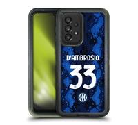 Head Case Designs Licenza Ufficiale Inter Milan Danilo D'Ambrosio 2021/22 Giocatori Home Kit Custodia Antiurto Ultra Blindata Compatibile con Galaxy A33 5G (2022)
