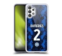 Head Case Designs Licenza Ufficiale Inter Milan Denzel Dumfries 2021/22 Giocatori Home Kit Custodia in Gel [Protezione di Grado Militare] Compatibile con Samsung Galaxy A13 (2022)