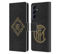 Head Case Designs Licenza Ufficiale Inter Milan Diamante Grafici Custodia Portafoglio in Pelle Compatibile con Samsung Galaxy A55 5G
