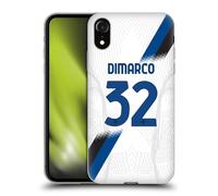 Head Case Designs Licenza Ufficiale Inter Milan Federico Dimarco 2023/24 Giocatori Away Kit Custodia in Gel [Protezione di Grado Militare] Compatibile con Apple iPhone XR