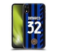 Head Case Designs Licenza Ufficiale Inter Milan Federico Dimarco 2024/25 Giocatori Home Kit Custodia in Gel [Protezione di Grado Militare] Compatibile con Apple iPhone XR