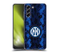 Head Case Designs Licenza Ufficiale Inter Milan Home 2021/22 Kit Crest Custodia Cover in Morbido Gel Compatibile con Samsung Galaxy S21 Fe 5G
