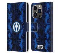 Head Case Designs Licenza Ufficiale Inter Milan Home 2021/22 Kit Crest Custodia Portafoglio in Pelle Compatibile con Apple iPhone 14 PRO