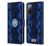 Head Case Designs Licenza Ufficiale Inter Milan Home 2021/22 Kit Crest Custodia Portafoglio in Pelle Compatibile con Samsung Galaxy S20 Fe / 5G