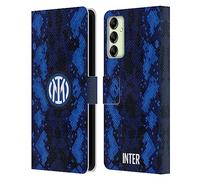 Head Case Designs Licenza Ufficiale Inter Milan Home 2021/22 Kit Crest Custodia Portafoglio in Pelle Compatibile con Samsung Galaxy A14 5G