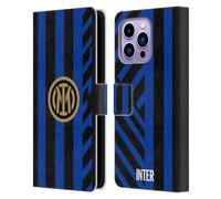 Head Case Designs Licenza Ufficiale Inter Milan Home Kit per Stemma 2024/25 Custodia Portafoglio in Pelle Compatibile con Apple iPhone 14 PRO Max