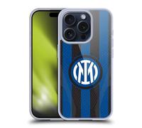 Head Case Designs Licenza Ufficiale Inter Milan Home Kit Stemma 2022/23 Custodia in Gel [Protezione di Grado Militare] Compatibile con Apple iPhone 15 PRO E Compatibile con MagSafe