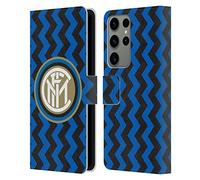 Head Case Designs Licenza Ufficiale Inter Milan in Casa 2020/21 Kit Crest Custodia Portafoglio in Pelle Compatibile con Samsung Galaxy S23 Ultra 5G