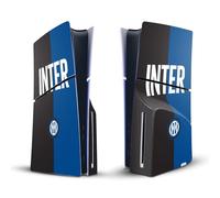 Head Case Designs Licenza Ufficiale Inter Milan Inter Milan Logo Distintivo Vinile Sticker Gaming Pelle Adesivo Compatibile con Sony Playstation 5 PS5 Slim Disc Edition Console
