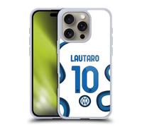 Head Case Designs Licenza Ufficiale Inter Milan Lautaro Martínez 2021/22 Giocatori Away Kit Custodia in Gel [Grado Militare] Compatibile con Apple iPhone 16 PRO E Compatibile con MagSafe