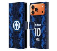 Head Case Designs Licenza Ufficiale Inter Milan Lautaro Martínez 2021/22 Giocatori Home Kit Custodia Portafoglio in Pelle Compatibile con Apple iPhone 17 PRO Max