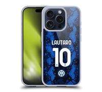 Head Case Designs Licenza Ufficiale Inter Milan Lautaro Martínez 2021/22 Giocatori Home Kit Custodia in Gel [Grado Militare] Compatibile con Apple iPhone 15 PRO E Compatibile con MagSafe