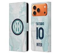 Head Case Designs Licenza Ufficiale Inter Milan Lautaro Martínez 2022/23 Giocatori Away Kit Custodia Portafoglio in Pelle Compatibile con Apple iPhone 17 PRO Max