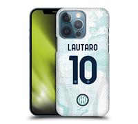 Head Case Designs Licenza Ufficiale Inter Milan Lautaro Martínez 2022/23 Giocatori Away Kit Custodia Cover Dura per Parte Posteriore Compatibile con Apple iPhone 13 PRO
