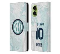Head Case Designs Licenza Ufficiale Inter Milan Lautaro Martínez 2022/23 Giocatori Away Kit Custodia Portafoglio in Pelle Compatibile con Apple iPhone 17