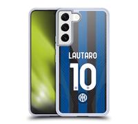 Head Case Designs Licenza Ufficiale Inter Milan Lautaro Martínez 2022/23 Giocatori Home Kit Custodia in Gel [Grado Militare] Compatibile con Samsung Galaxy S22 5G E Compatibile con MagSafe