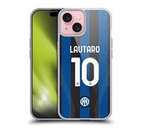 Head Case Designs Licenza Ufficiale Inter Milan Lautaro Martínez 2022/23 Giocatori Home Kit Custodia in Gel [Protezione di Grado Militare] Compatibile con Apple iPhone 15 E Compatibile con MagSafe