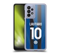 Head Case Designs Licenza Ufficiale Inter Milan Lautaro Martínez 2022/23 Giocatori Home Kit Custodia Cover Dura per Parte Posteriore Compatibile con Samsung Galaxy A23 / 5G (2022)