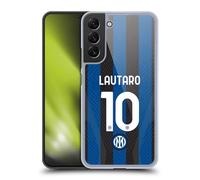 Head Case Designs Licenza Ufficiale Inter Milan Lautaro Martínez 2022/23 Giocatori Home Kit Custodia Cover Dura per Parte Posteriore Compatibile con Samsung Galaxy S22+ 5G