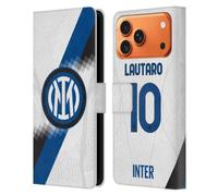 Head Case Designs Licenza Ufficiale Inter Milan Lautaro Martínez 2023/24 Giocatori Away Kit Custodia Portafoglio in Pelle Compatibile con Apple iPhone 17 Pro Max