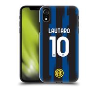 Head Case Designs Licenza Ufficiale Inter Milan Lautaro Martínez 2023/24 Giocatori Home Kit Custodia Cover Dura per Parte Posteriore Compatibile con Apple iPhone XR