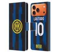 Head Case Designs Licenza Ufficiale Inter Milan Lautaro Martínez 2023/24 Giocatori Home Kit Custodia Portafoglio in Pelle Compatibile con Apple iPhone 17 Pro Max