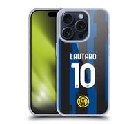 Head Case Designs Licenza Ufficiale Inter Milan Lautaro Martínez 2023/24 Giocatori Home Kit Custodia in Gel [Grado Militare] Compatibile con Apple iPhone 15 PRO E Compatibile con MagSafe