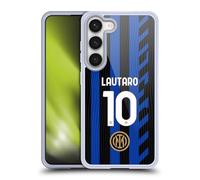 Head Case Designs Licenza Ufficiale Inter Milan Lautaro Martínez 2024/25 Giocatori Home Kit Custodia in Gel [Grado Militare] Compatibile con Samsung Galaxy S23 5G E Compatibile con MagSafe