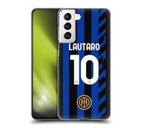 Head Case Designs Licenza Ufficiale Inter Milan Lautaro Martínez 2024/25 Giocatori Home Kit Custodia Cover Dura per Parte Posteriore Compatibile con Samsung Galaxy S21 5G