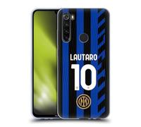 Head Case Designs Licenza Ufficiale Inter Milan Lautaro Martínez 2024/25 Giocatori Home Kit Custodia Cover in Morbido Gel Compatibile con Xiaomi Redmi Note 8T