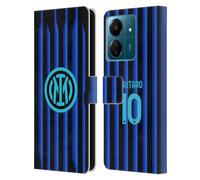 Head Case Designs Licenza Ufficiale Inter Milan Lautaro Martínez 2025/26 Giocatori Home Kit Custodia Portafoglio in Pelle Compatibile con Xiaomi Redmi 13C 4G