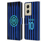 Head Case Designs Licenza Ufficiale Inter Milan Lautaro Martínez 2025/26 Giocatori Home Kit Custodia Portafoglio in Pelle Compatibile con Motorola Moto G Stylus 5G (2024)