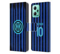 Head Case Designs Licenza Ufficiale Inter Milan Lautaro Martínez 2025/26 Giocatori Home Kit Custodia Portafoglio in Pelle Compatibile con Xiaomi Redmi Note 12 5G