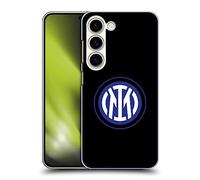 Head Case Designs Licenza Ufficiale Inter Milan Logo su Nero Distintivo Custodia Cover Dura per Parte Posteriore Compatibile con Samsung Galaxy S23 5G