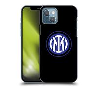 Head Case Designs Licenza Ufficiale Inter Milan Logo su Nero Distintivo Custodia Cover Dura per Parte Posteriore Compatibile con Apple iPhone 13